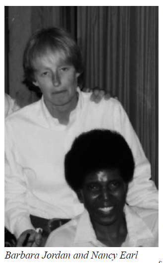 photo of Barbara Jordan and Nancy Earl